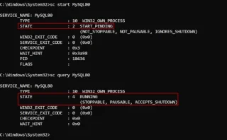 How to manage Windows services via command line