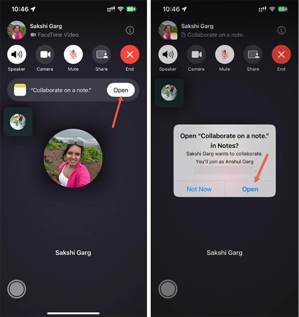 FaceTime'da notlar üzerinde nasıl işbirliği yapılır