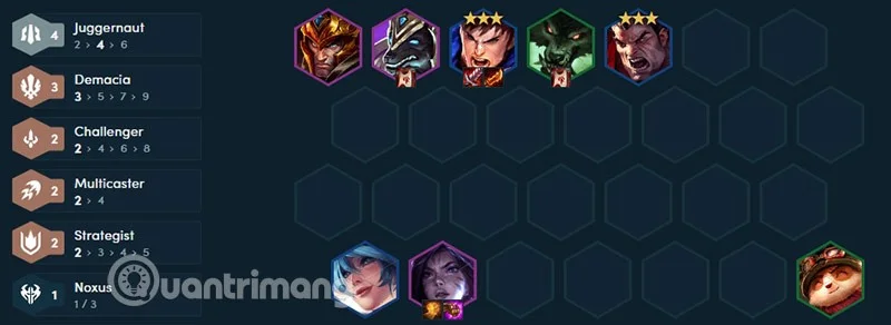Equipo de la temporada 9 de Garen DTCL, construye Garen Dung Si