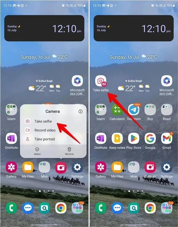 Android 홈 화면에 설정 앱 바로가기를 추가하는 방법