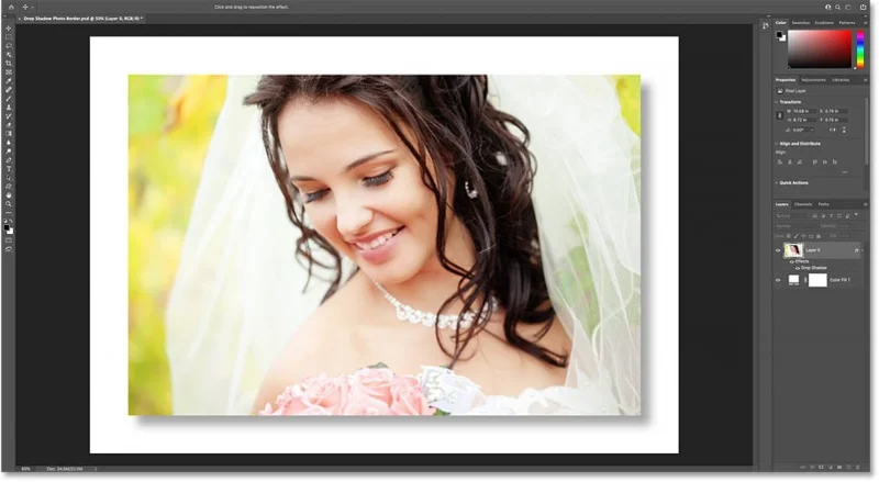 Cómo crear un borde de sombra en Photoshop