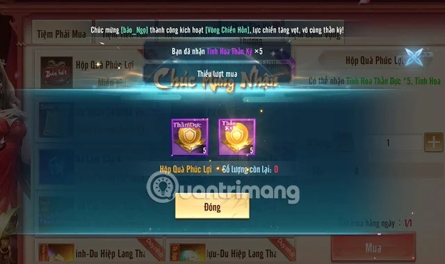 Laatste code Tien Lu Ky Duyen