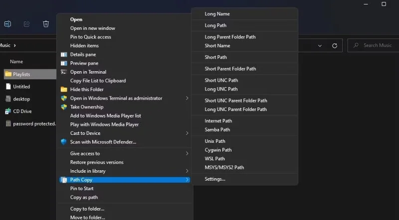 6 formas de copiar rutas de archivos y carpetas en Windows 11