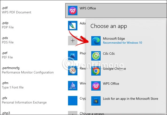 Windows 10'da varsayılan PDF okuyucusunu değiştirme talimatları