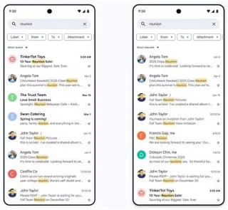 Gmail gaat ook AI-gestuurd zoeken promoten