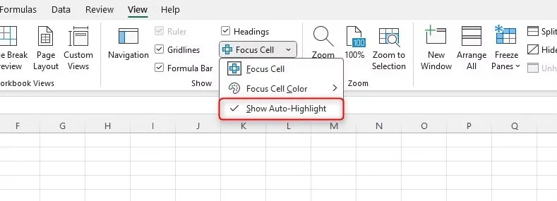 Cómo usar la celda de enfoque para resaltar datos de Excel