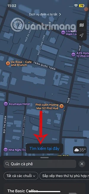 Hoe u de tool 'Zoek hier' op Apple Maps gebruikt