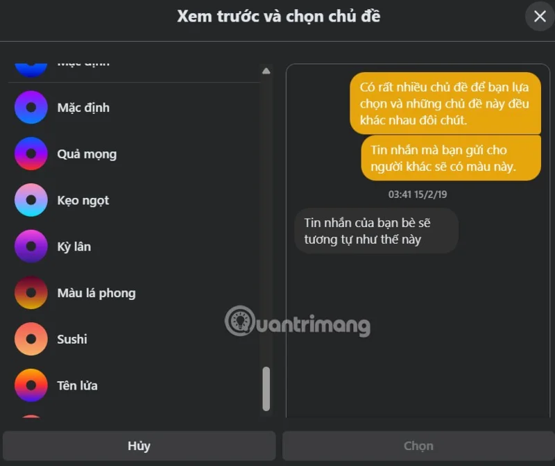 Instrucciones para cambiar el color de Messenger en el teléfono y la computadora