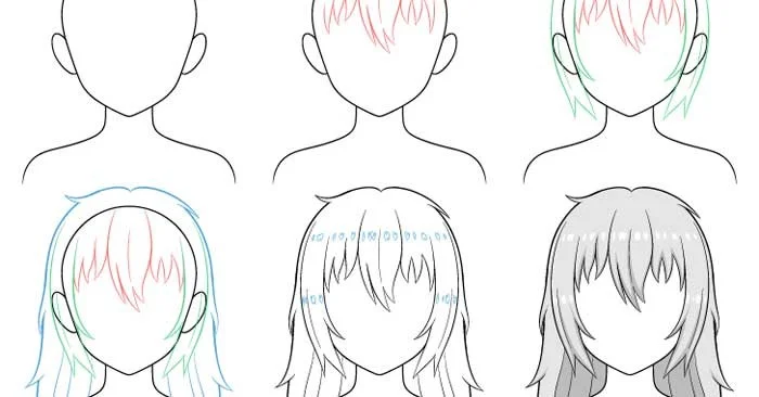 Hoe je warrig haar tekent voor anime/manga-personages