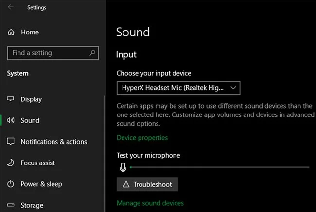 Fix microphone not working in Windows 10