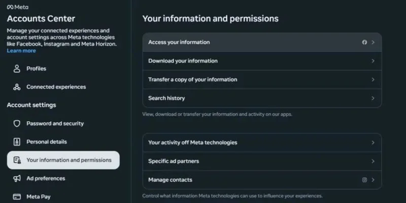 Cómo limitar lo que Meta hace con sus datos