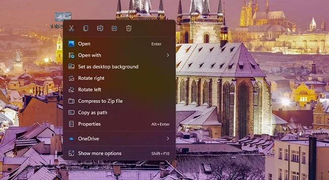 Instructions to change wallpaper on Windows 11