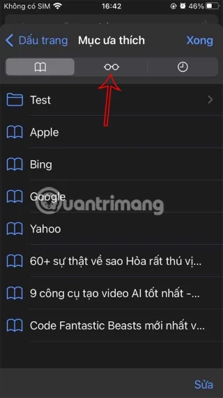 How to delete reading list on Safari