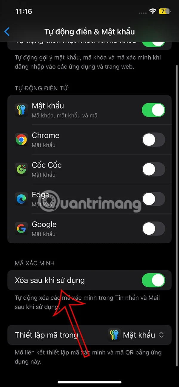 Como excluir automaticamente mensagens OTP no iPhone