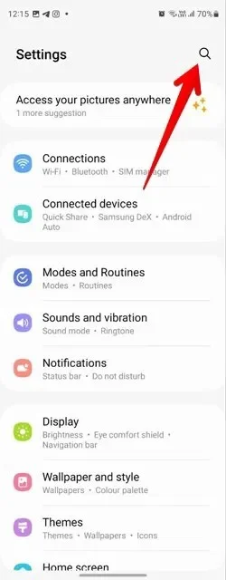 Android 홈 화면에 설정 앱 바로가기를 추가하는 방법