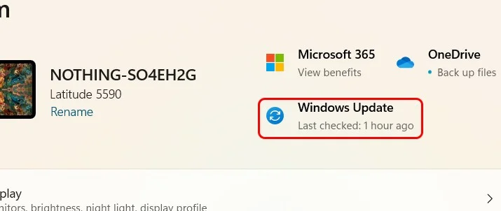 Instruções para ver a hora da última atualização do Windows