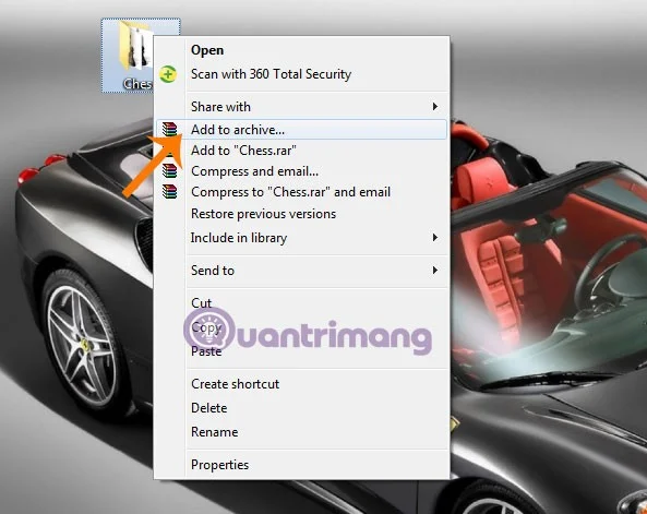 Instruções para dividir arquivos compactados usando WinRAR