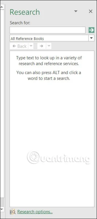 Cómo desactivar la investigación en Excel