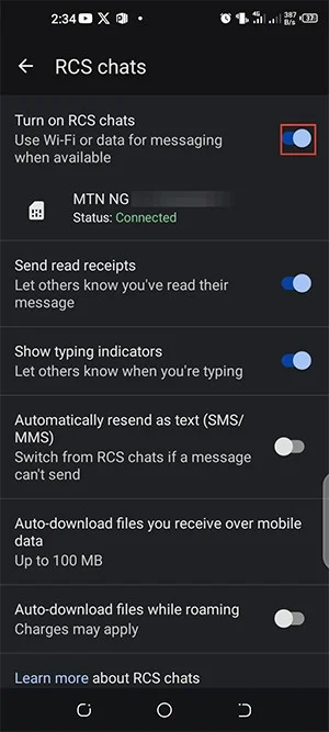 Como enviar mensagens RCS usando o Google Gemini