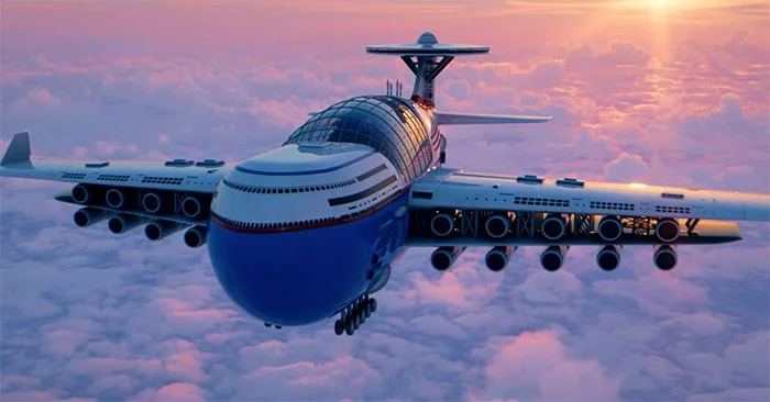 Admira el hotel volador que nunca aterriza y funciona con energía nuclear.