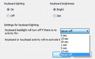 Windows 10でノートパソコンのキーボードライトをオンにする方法、キーボードバックライトを有効にする方法