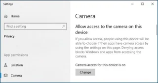Fix webcam not working in Windows 10