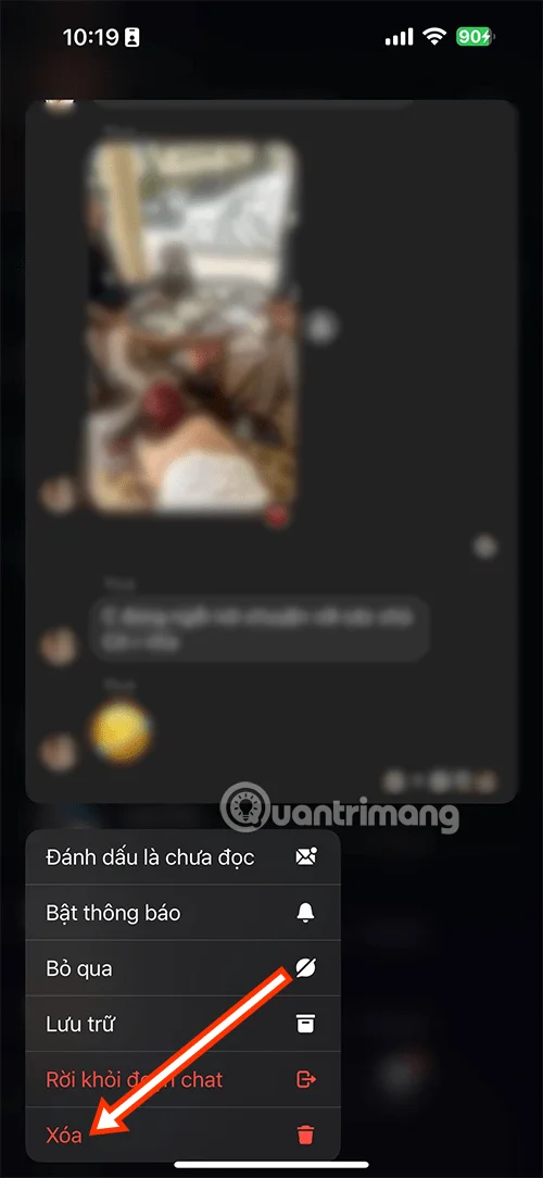 How to permanently delete a group on Messenger