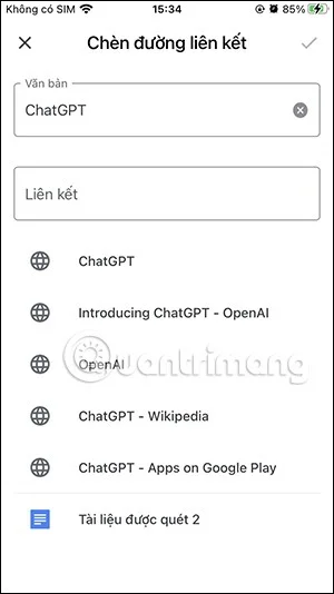 Cómo insertar un enlace en un documento de Google Docs