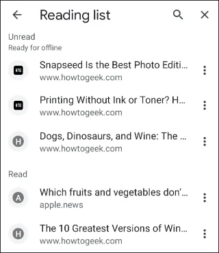 Cómo habilitar la “Lista de lectura” en Google Chrome Android