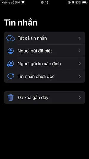 Cómo buscar mensajes inteligentes en iPhone