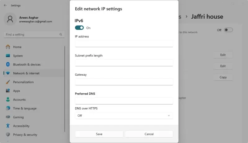 Cómo configurar los parámetros TCP/IP en Windows