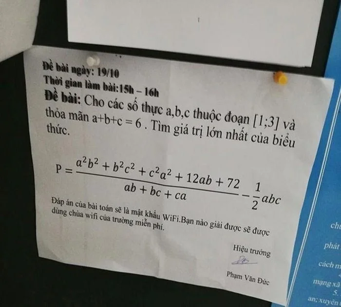 Kata laluan wifi matematik yang membuat orang gila, bolehkah anda mencari jawapannya?