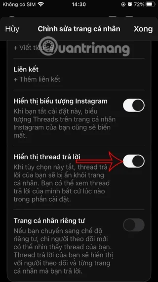 Hoe u een antwoordthread kunt verbergen om uw privacy te vergroten