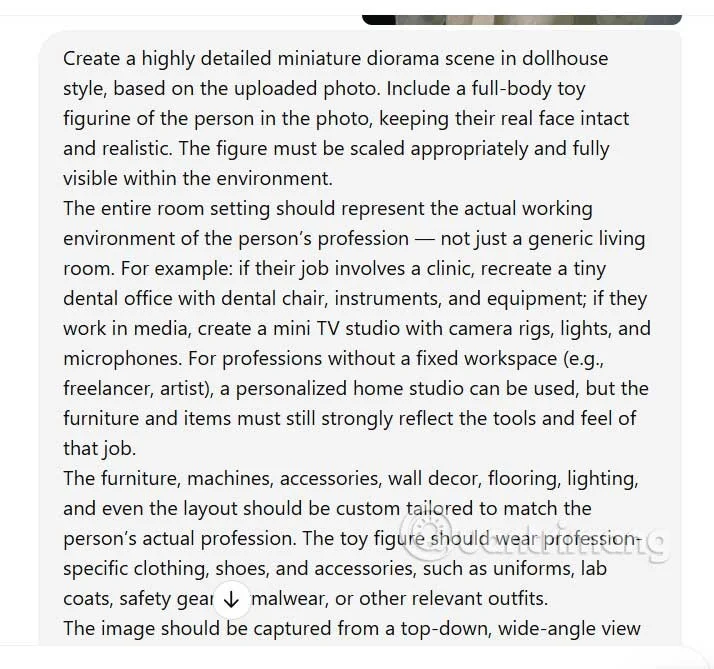 ChatGPT'de bir bebek evi modeli oluşturma talimatları