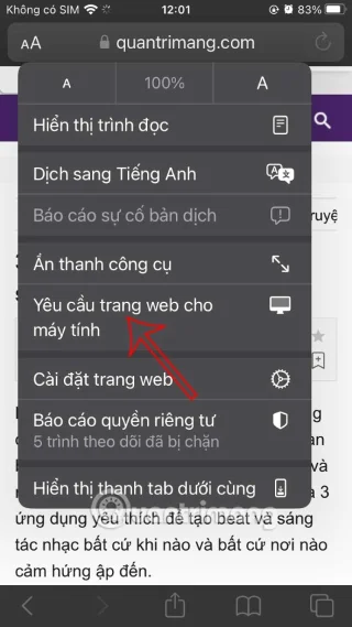 Hoe u de bureaubladweergave in Safari op de iPhone inschakelt