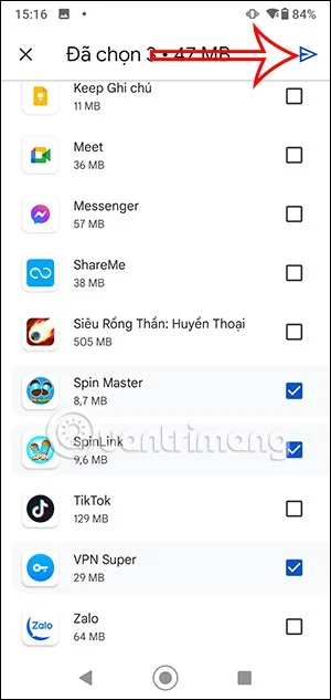 Nearby Share를 통해 Android에서 앱을 공유하는 방법