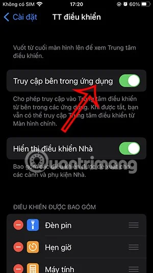 How to turn off Control Center on iPhone lock screen