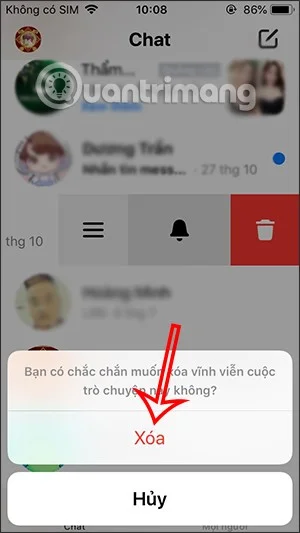 How to permanently delete a group on Messenger