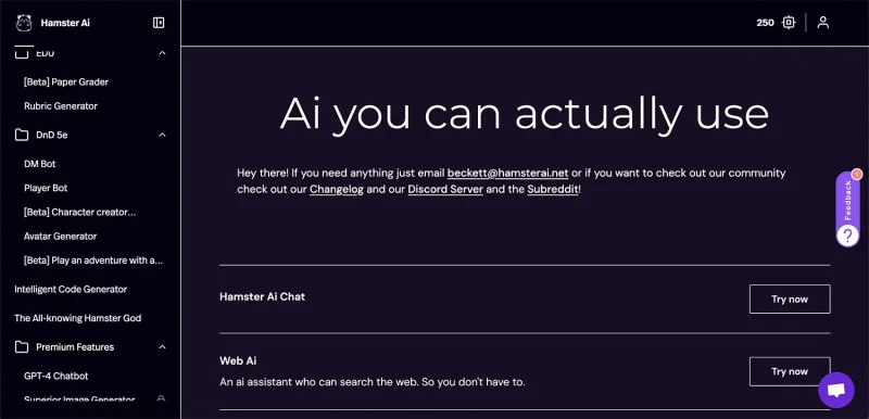 Leer meer over Hamster AI: de beste gratis alles-in-één AI-tool