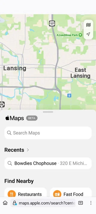 Apple Maps werkt eindelijk op mobiele browsers (inclusief Android)