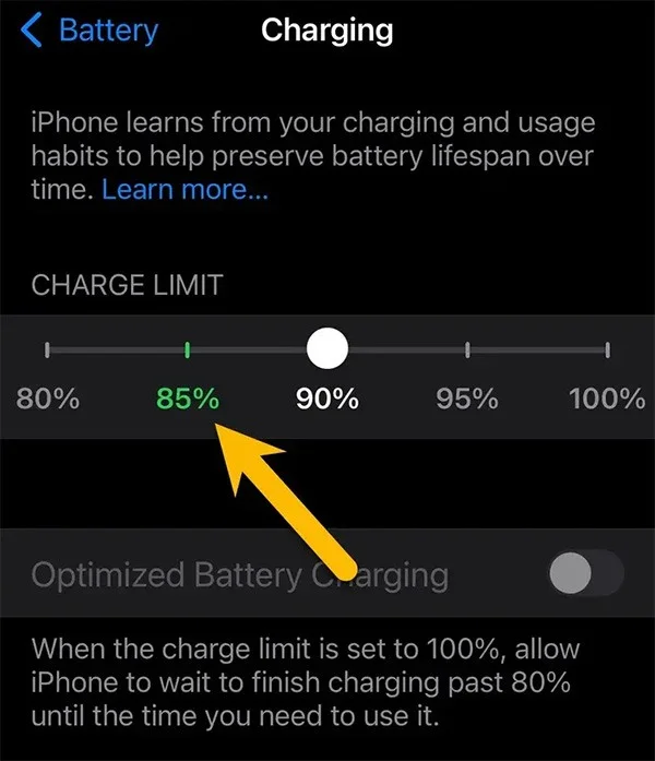 iPhone에서 배터리 충전 제한을 활성화하는 방법