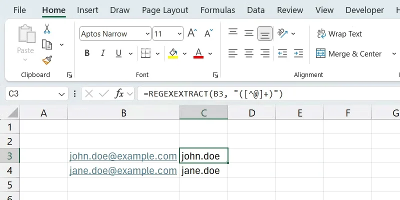 Hoe u de Regex-functie van Excel kunt gebruiken om uw zoekopdrachten te verbeteren