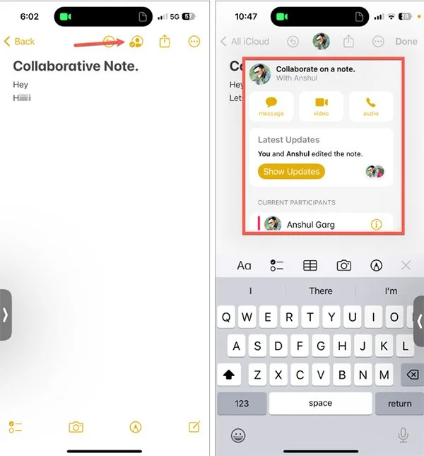 FaceTime'da notlar üzerinde nasıl işbirliği yapılır