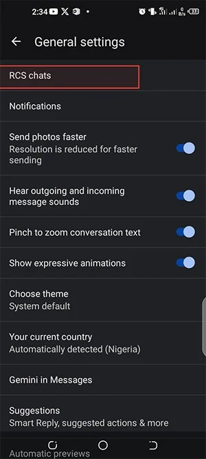 Como enviar mensagens RCS usando o Google Gemini