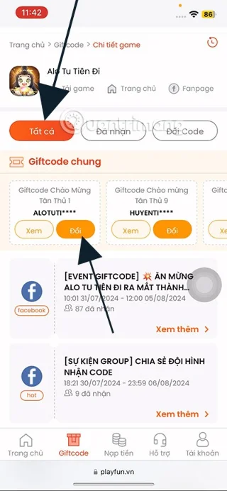 Laatste Alo Tu Tien Di-code en hoe u de code invoert
