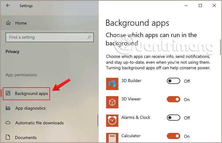 Bagaimana untuk mematikan aplikasi latar belakang pada Windows