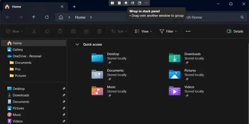 Cómo apilar todas las ventanas abiertas en Windows 11/10