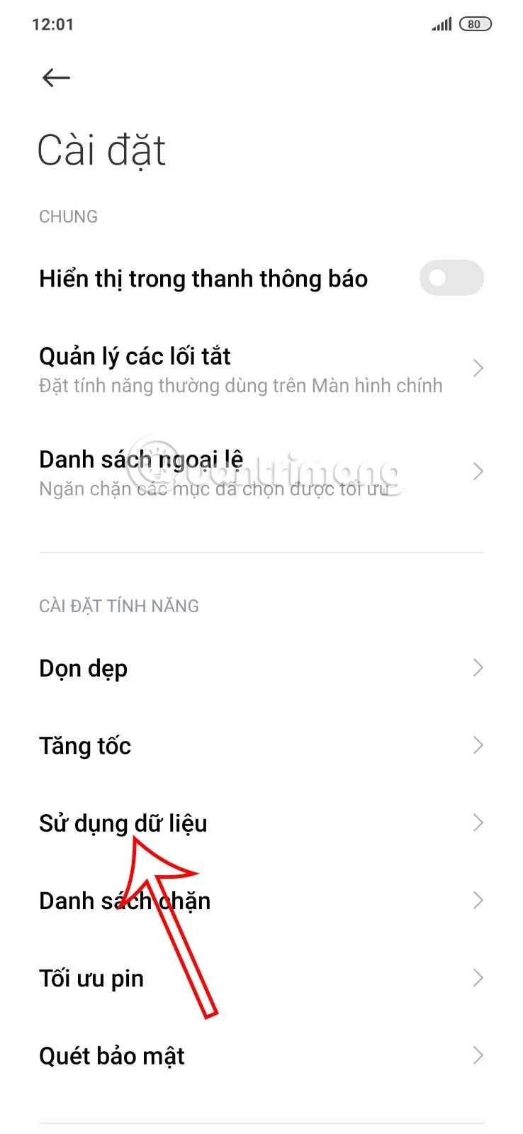 안드로이드에서 사용되는 모바일 데이터를 확인하는 방법