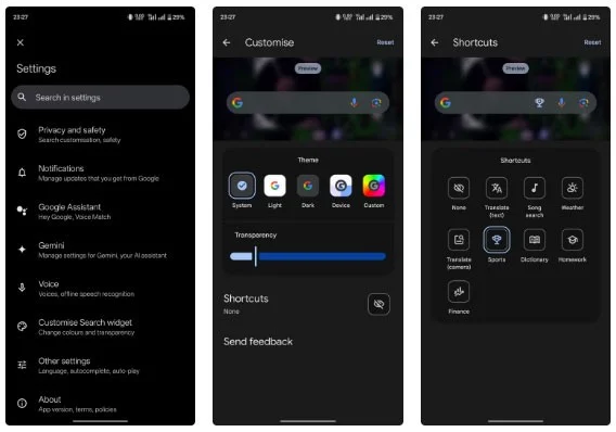 Trucos para hacer más útil el widget de Búsqueda de Google
