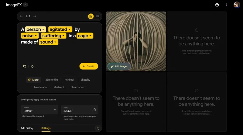 Google's AI Test Kitchen Enables Unique Imagery, Music, and Poetry Creation